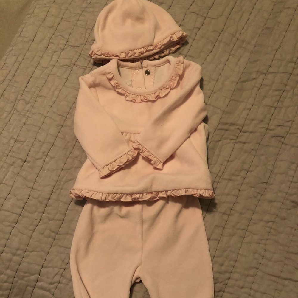 Restoration Hardware 3-piece baby 0-3 mo outfit